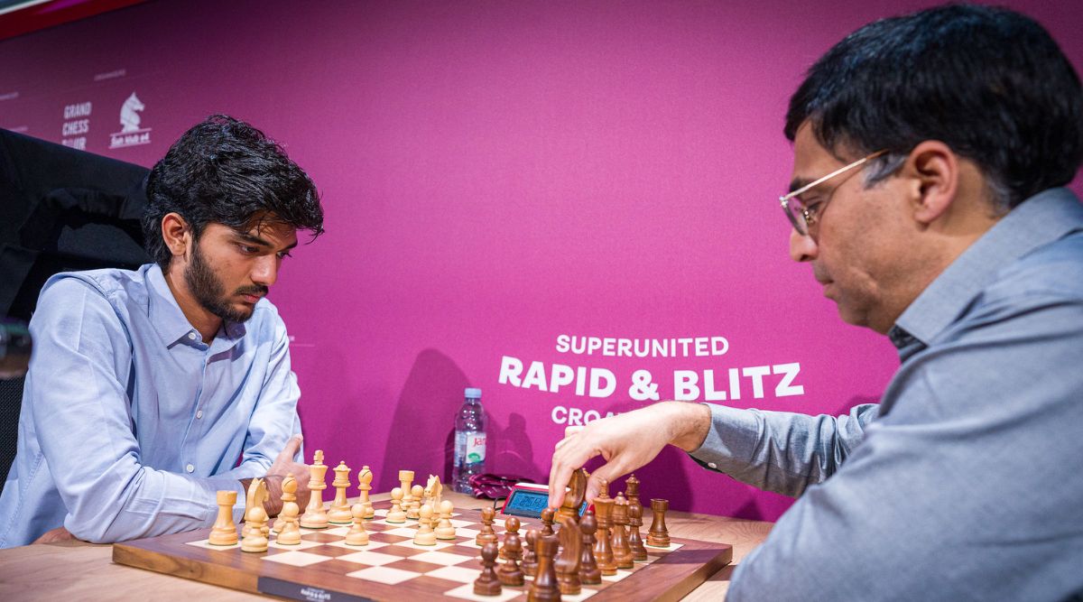 Gukesh and Viswanathan Anand